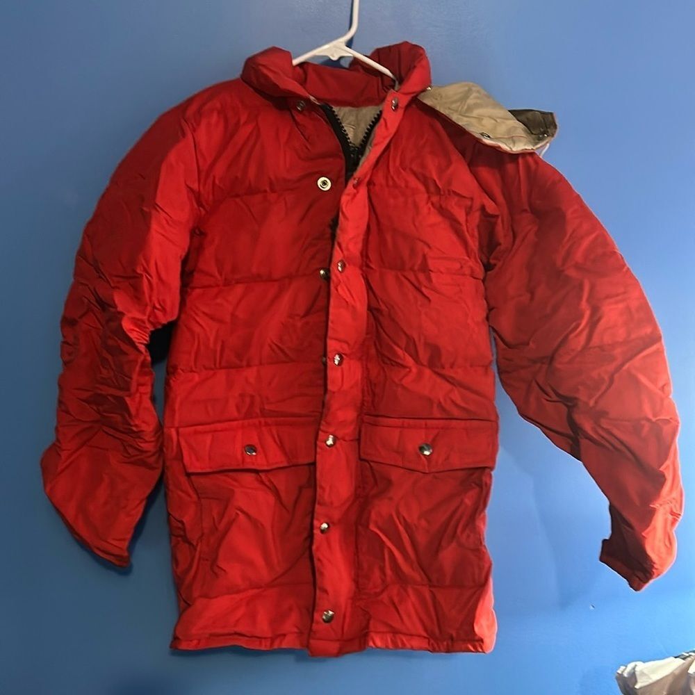 REI Vintage Goose Down Puffer Jacket Men’s Size Small Retro Outdoor Winter Coat